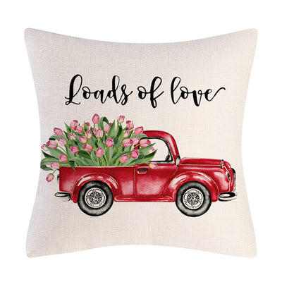 Funda de Almohada de Lino para Regalo del Día de San Valentín - Image 8