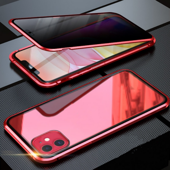 Funda Magnética de Cristal Doble para Teléfono Móvil