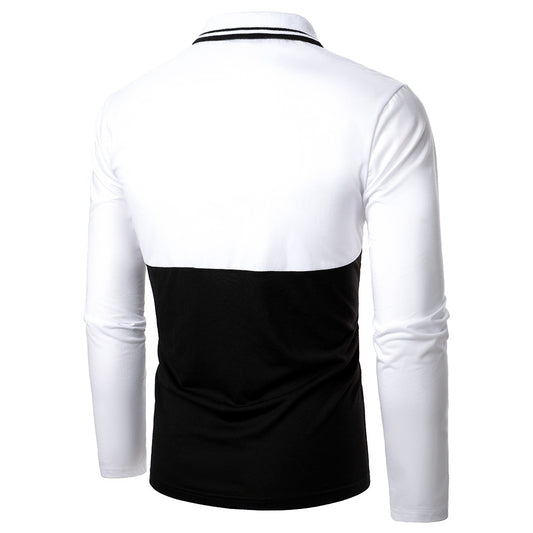 Polo de Hombre con Costura Bicolor en Cuero Premium - Image 2