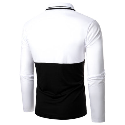 Polo de Hombre con Costura Bicolor en Cuero Premium - Image 2