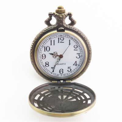 Reloj de Bolsillo Vintage con Diseño de Pájaro y Flecha Antiguo - Image 24