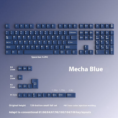 Keycap Grabado en PBT Bicolor Azul con Altura Personalizada - Image 13