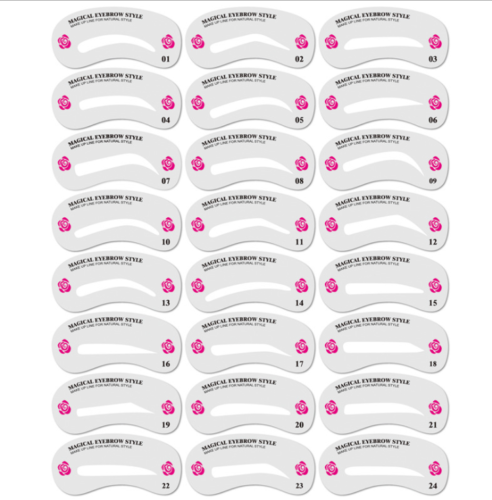 Kit de 24 Plantillas para Cejas - Sello Delineador de Cejas Duradero y Reutilizable - Image 9