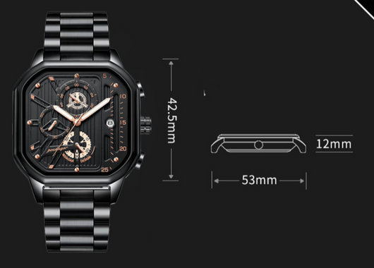 Reloj de Cuarzo Multifuncional Resistente al Agua para Hombre - Image 10