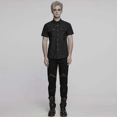 Camisa Punk State Original Streetwear Rock Japonés para Hombre - Image 5