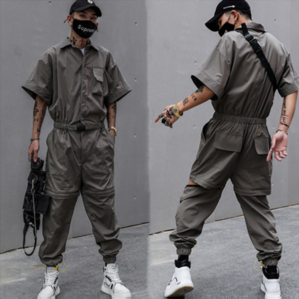 Traje de Trabajo Japonés Retro Desmontable - Corte Holgado para Hombre