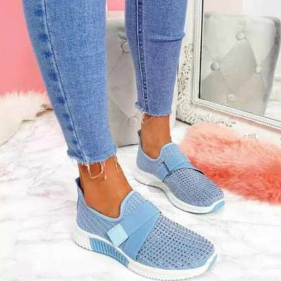 Zapatillas Deportivas Casuales Talla Grande con Detalles en Strass - Image 11