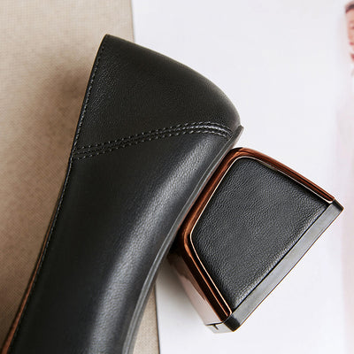 Tacones Altos Cuadrados con Tacón Grueso para Mujer - Image 2