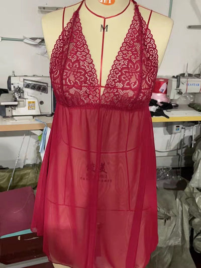 Pijama Corto Tentación Espalda Descubierta para Mujer - Image 12
