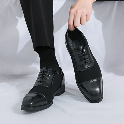 Zapatos de Negocios Cuero Premium con Suela Elevada y Punta Redonda - Image 4