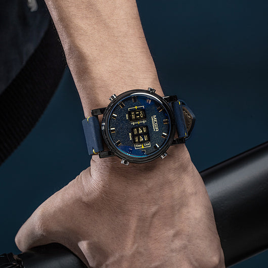 Reloj de Cuarzo de Cuero para Hombre - Elegancia Deportiva y Negocios - Image 12
