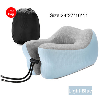 Almohada en U de Espuma Viscoelástica de Rebote Lento para Descanso en la Oficina - Image 3