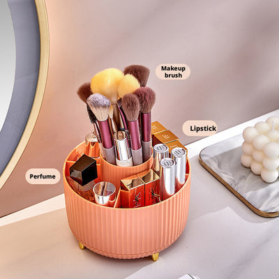 Organizador de Escritorio Naranja con Divisores - Almacenamiento Moderno para Cosméticos y Papelería - Image 3