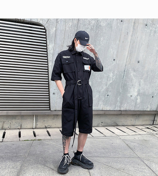 Overol Casual Unisex de Fibra Poliéster Estilo Japonés - Image 16