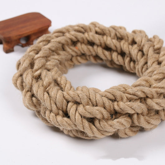 Anillo de Cuerda de Cáñamo Resistente a Mordidas para Perros - Image 3