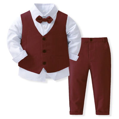 Conjunto Chaleco Caballero Elegante con Cuello para Fiestas Infantiles - Image 11