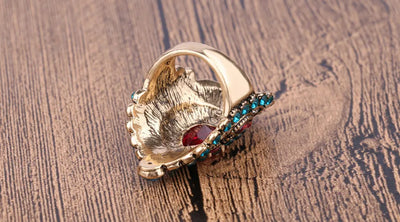 Anillo Vintage Diamante Azul Cristal - Image 13