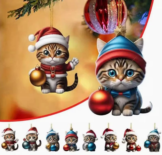 Calendario Navideño de Adviento con Gato Adorable de Acrílico - Image 19