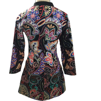 Chaqueta Larga Estampada de Manga Larga para Mujer - Image 12