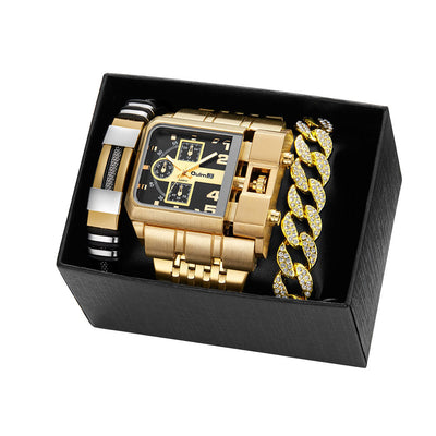 Reloj de Hombre Multihuso con Esfera Grande Luminosa y Correa de Acero Inoxidable - Image 11