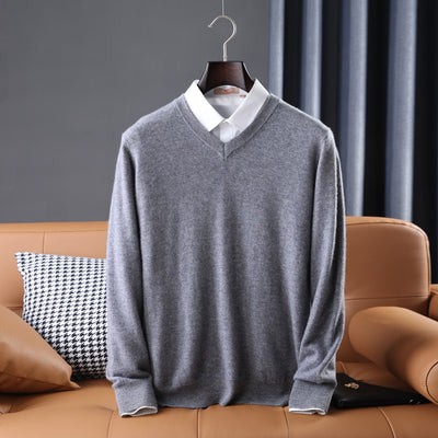 Suéter Escote V Lana Estilo Coreano - Polera Base Versátil - Image 9