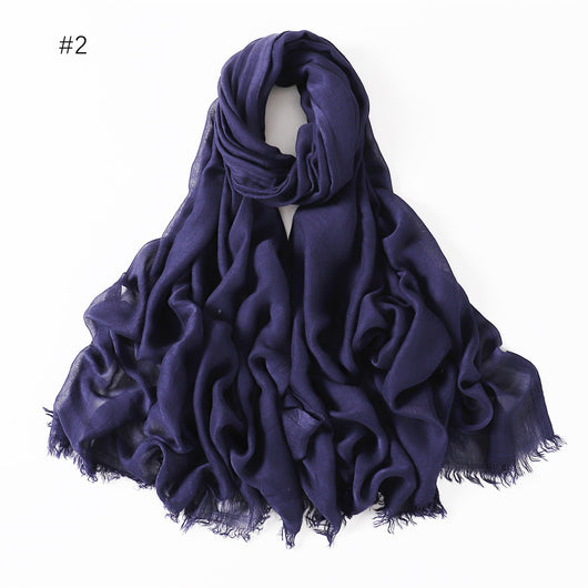 Pashmina Modal Fina Transpirable - Chal Ligero Monocromático para Mujer - Image 7
