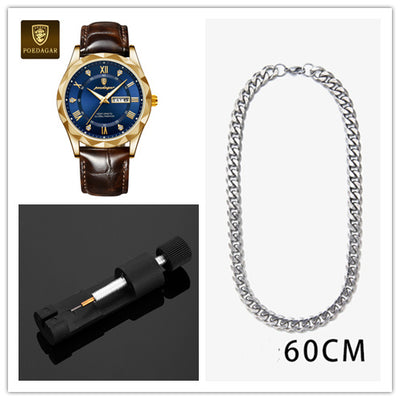 Reloj de Pulsera de Cuarzo Luxury para Hombre con Correa de Cuero - Image 58