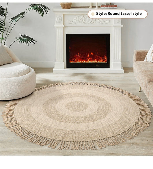 Alfombra de Lana Natural Blanco Leche - Diseño Moderno Minimalista para Sala y Dormitorio - Image 19