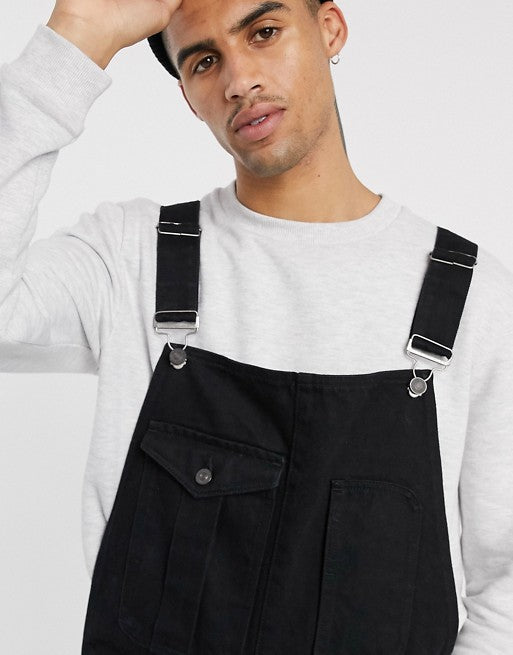 Mono Vaquero para Hombre con Tirantes de Color Sólido - Image 3