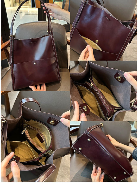 Bolso Tote de Cuero para Mujer con Gran Capacidad - Ideal para el Día a Día - Image 9