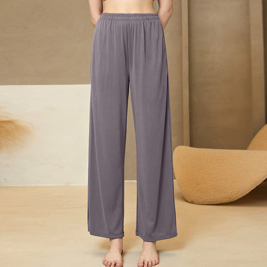 Pantalones Palazzo de Algodón Acetato con Caída Fluida