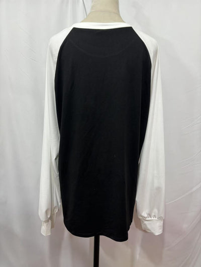 Camiseta Manga Larga Combinada Casual Cuello Redondo Multiuso - Image 7
