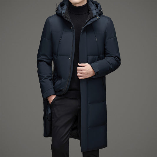 Chaqueta Acolchada de Pato con Gorro Desmontable - Abrigo Cálido Hombre