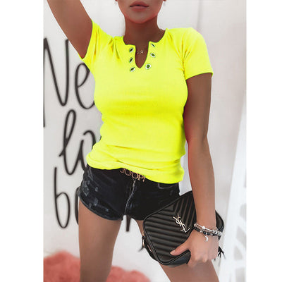 Playera Ajustada Escote V para Mujer - Diseño Sexy y Moderno - Image 15