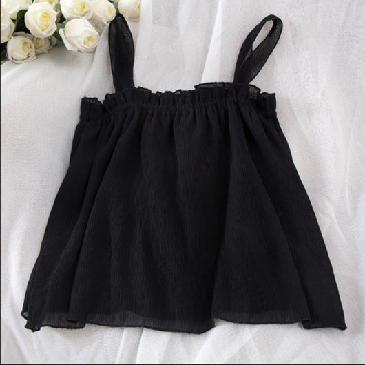 Blusa Suelta de Gasa para Mujer - Camisola Elegante de Manga Corta - Image 14