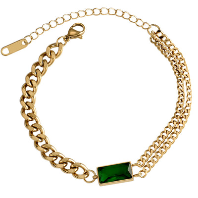 Pulsera de Esmeralda con Diseño Exclusivo y Temperamento Elegante - Image 11