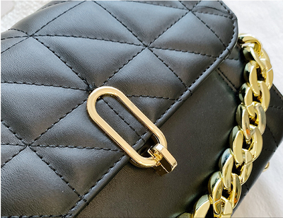 Bolso de Hombro Cadena Rombo Cuadrado Pequeño - Image 8