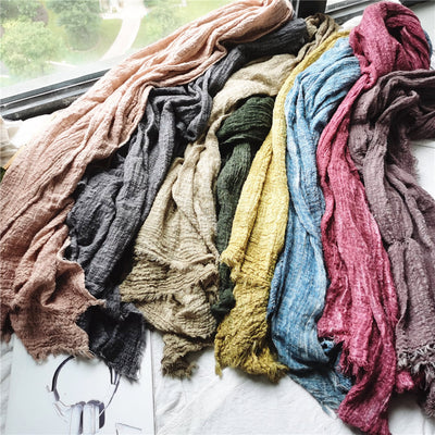 Pañuelo de Algodón Puro Zen para Mujer - Otoño e Invierno