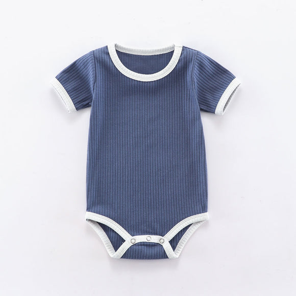 Mono Bebé Verano Ajustado con Costillas - Pijama Cómodo de Una Pieza