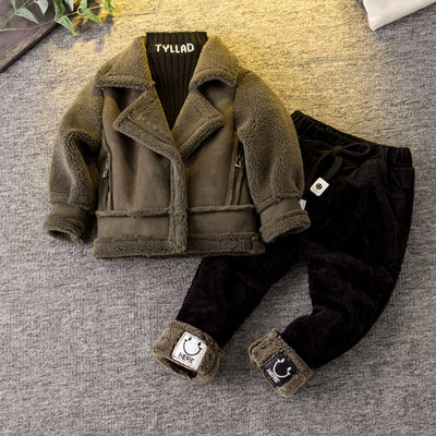 Chaqueta Infantil Marrón de Manga Larga - Image 13