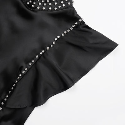 Vestido de Noche Elegante con Strass y Cintura Alta - Image 19