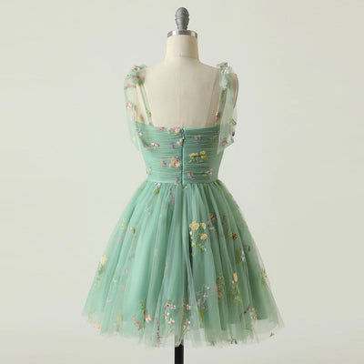 Vestido Halter Floral Verde para Mujer - Image 7