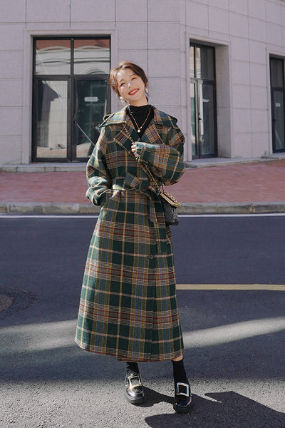 Abrigo Largo de Lana Goddess Fan Estilo Trendy - Image 2