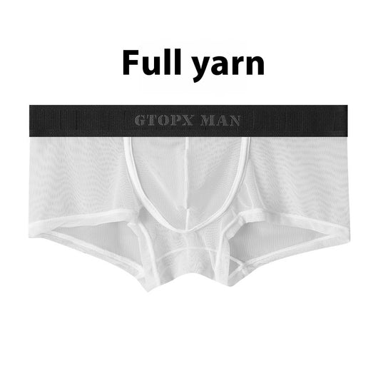 Calzón Boxer Masculino Ice Silk Transparente Respirable Baja Cintura - Image 6