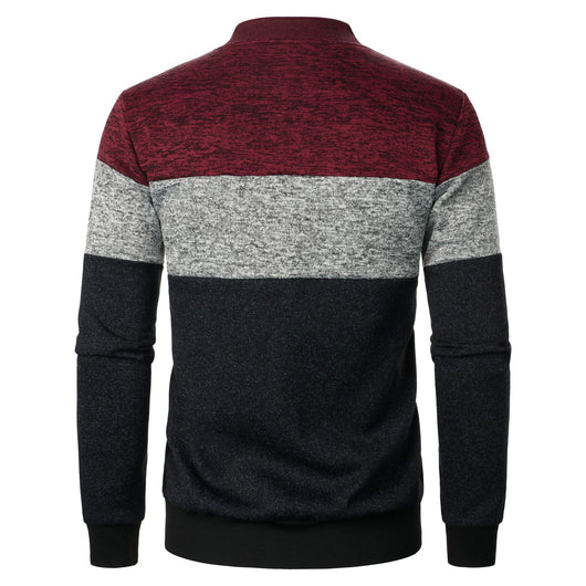 Suéter de Punto Grueso con Bloques de Color para Hombre - Image 20