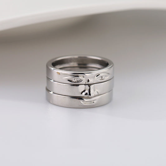 Anillo Minimalista de Diseño Táctil - Image 2