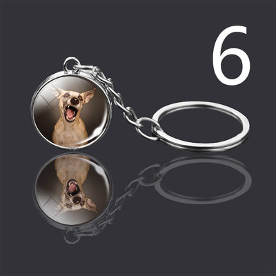 Llavero Colgante de Cristal Doble Cara Luminoso para Mascotas - Image 31