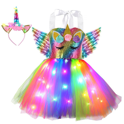Falda Tutú Princesa con Alas y Luces LED para Niñas - Image 4