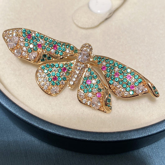 Broche Mariposa de Perla de Agua Dulce con Esmalte Pintado - Image 3