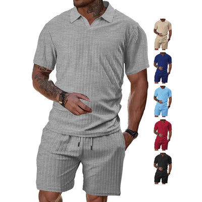 Conjunto Deportivo Casual Hombre Tela Transpirable Cuello Redondo - Image 4
